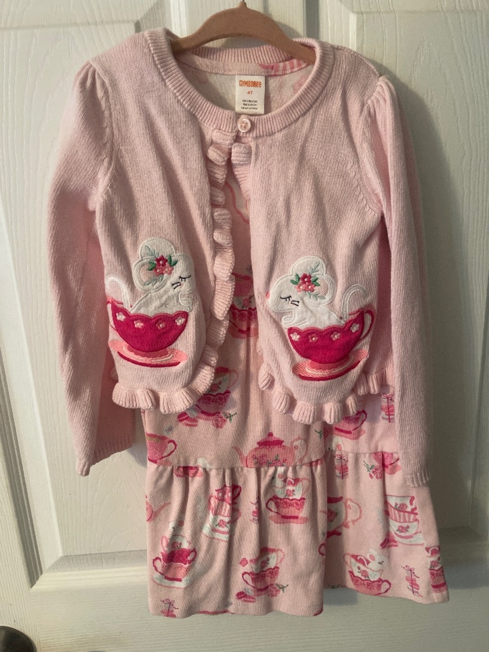 Dress with cardigan